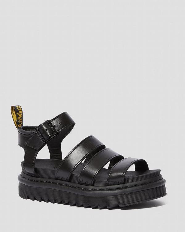 Dr Martens Dámské Sandály Blaire Brando Černé, CZ-498362